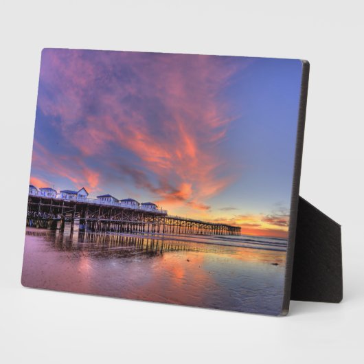 Crystal Pier Sunset Fotoplatte (Seite)