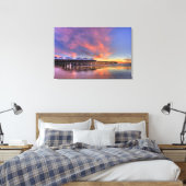 Crystal Pier Sunset Leinwanddruck (Insitu (Schlafzimmer))