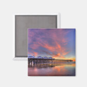 Crystal Pier Sunset Magnet (Vorderseite/Rückseite)
