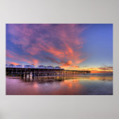 Crystal Pier Sunset Poster (Vorne)