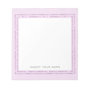 Crystal Pink Personalisiert Notepad 5,5" x 6" Notizblock