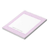 Crystal Pink Personalisiert Notepad 5,5" x 6" Notizblock (Rotiert)