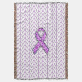 Crystal Pink Ribbon Bewusstsein Knittern Decke (Vorderseite Vertikal)