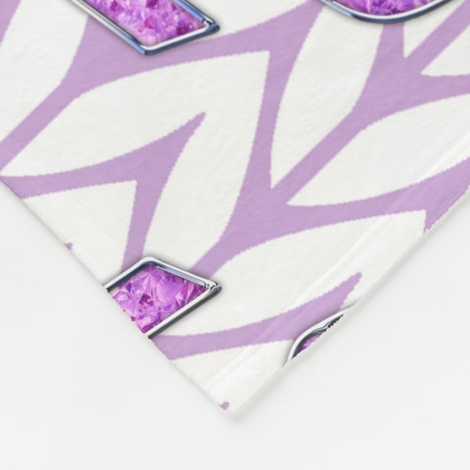 Crystal Pink Ribbon Bewusstsein Knittern Fleecedecke (Ecke)