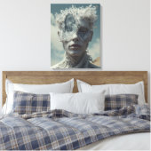 Crystal Portrait Leinwanddruck (Insitu (Schlafzimmer))