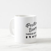 Crystal Positive Energy Through Crystals Healer Kaffeetasse (Vorderseite Links)