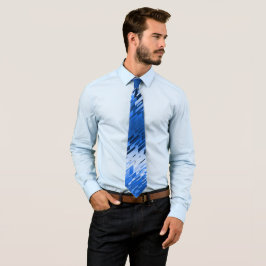 Crystal Prism Striped Spectrum Blue beidseitig Krawatte