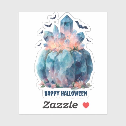 Crystal Pumpkin Halloween Aufkleber (Blatt)