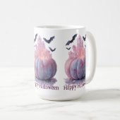 Crystal Pumpkin Happy Halloween Ästhetik Kaffeetasse (VorderseiteRechts)