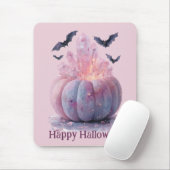 Crystal Pumpkin Happy Halloween Ästhetik Mousepad (Mit Mouse)