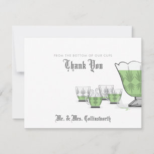 Crystal Punch Bowl Danke Karte