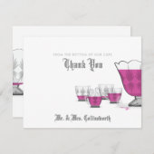 Crystal Punch Bowl Danke Karte (Vorne/Hinten)