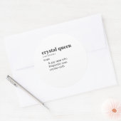 CRYSTAL QUEEN RUNDER AUFKLEBER (Umschlag)