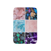 Crystal Rainbow Gemstone Bath Mat Badematte (Vorderseite Vertikal)