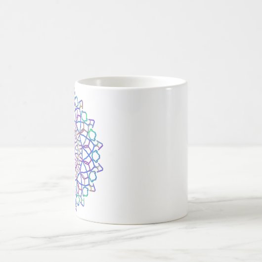 Crystal Rainbow Mandala Kaffeetasse (Mittel)