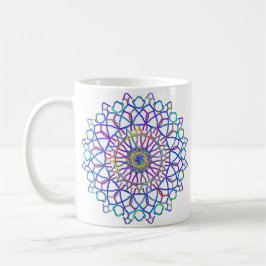 Crystal Rainbow Mandala Kaffeetasse