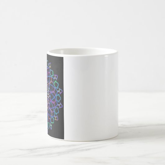 Crystal Rainbow Mandala Kaffeetasse (Mittel)