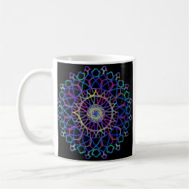 Crystal Rainbow Mandala Kaffeetasse