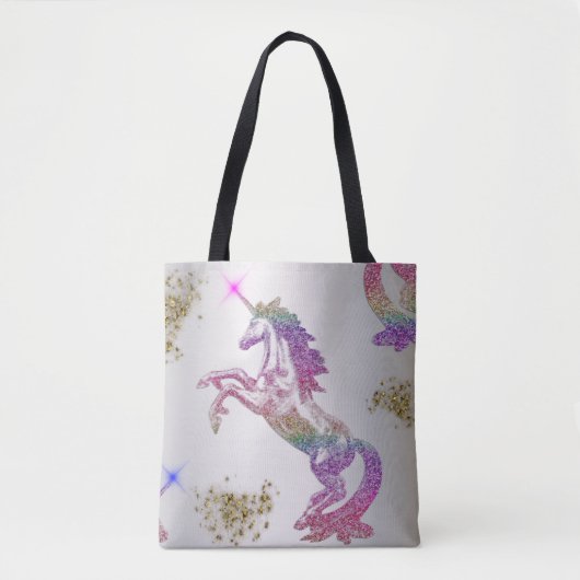 Crystal Rainbow Unicorn Tasche (Vorderseite)