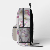 Crystal Rainbow Unicorns auf Silver Bedruckter Rucksack (Rechts)