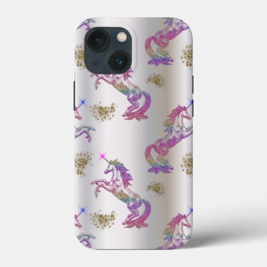 Crystal Rainbow Unicorns OtterBox iPhone Case (Rückseite)