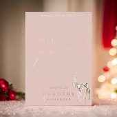 Crystal Reindeer Foil Christmas Party Einladung