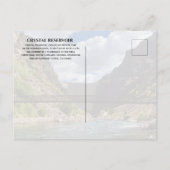 Crystal Reservoir, Dam, Footbridge, Curecanti NRA Postkarte (Rückseite)