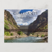 Crystal Reservoir, Dam, Footbridge, Curecanti NRA Postkarte (Vorderseite)