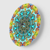 Crystal Ring Fraktal Große Wanduhr (Winkel)