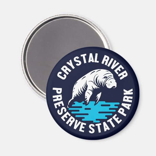 Crystal River Preserve Staat Park Magnet (Vorderseite/Rückseite)