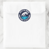 Crystal River Preserve Staat Park Runder Aufkleber (Tasche)