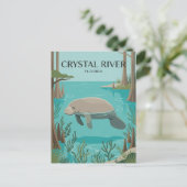 Crystal River USA Postkarte (Stehend Vorderseite)