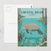 Crystal River USA Postkarte (Vorne/Hinten)