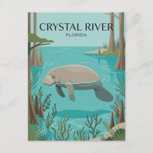 Crystal River USA Postkarte