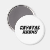 Crystal Rocks Magnet (Vorderseite/Rückseite)