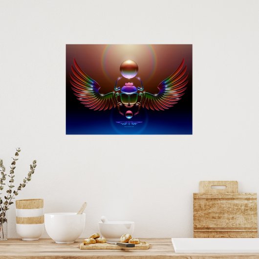 Crystal Scarab von J. Matthew Root Poster (Küche)