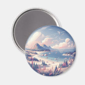 Crystal Serenity Bay Magnet (Vorderseite/Rückseite)