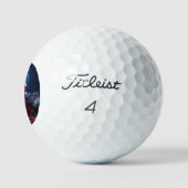 Crystal Skull mit Ruby Red Eyes Golf Balls Golfball (Logo)