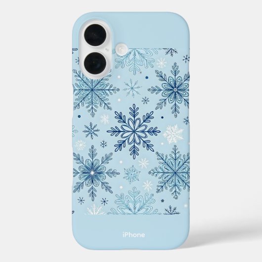 Crystal Snow Premium iPhone 16 Fall Case-Mate iPhone Hülle (Rückseite)