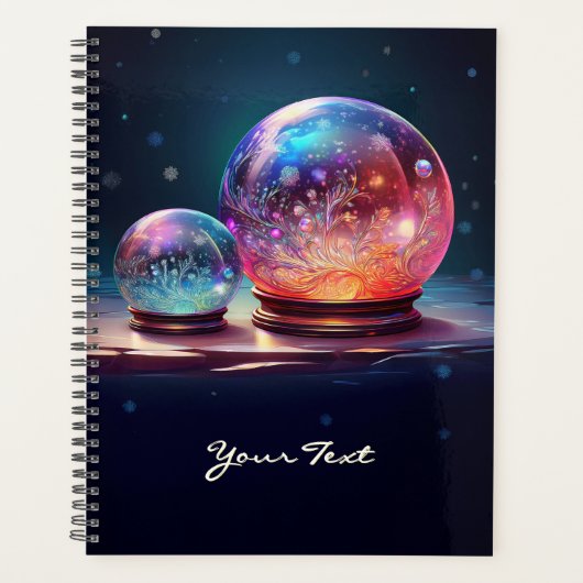 Crystal Snowballs Christmas Holiday Planner Planer (Vorderseite)
