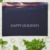 Crystal Snowballs Holiday Kitchen Towel Geschirrtuch (Gefaltet)