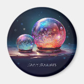 Crystal Snowballs Holiday Magnet (Vorne)