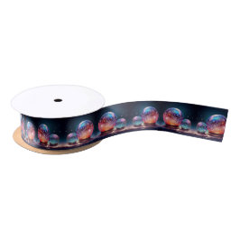Crystal Snowballs Holiday Satin Ribbon Satinband