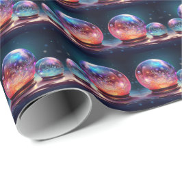 Crystal Snowballs Holiday Wrapping Paper Geschenkpapier
