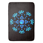 Crystal Snowflake Badematte (Vorderseite Vertikal)