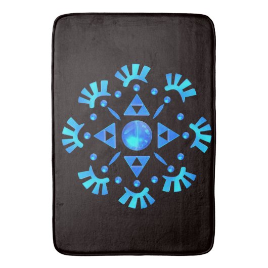 Crystal Snowflake Badematte (Vorderseite Vertikal)