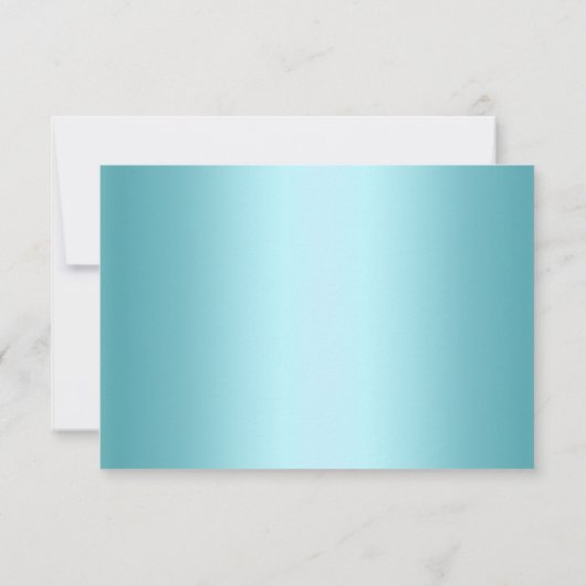 Crystal Snowflake Blue Winter UAWG RSVP Karte (Rückseite)