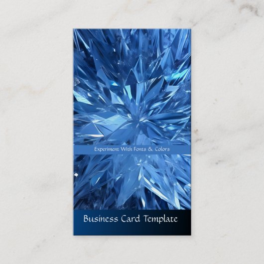 Crystal Snowflake Business Card heilen Visitenkarte (Vorderseite)