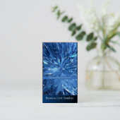 Crystal Snowflake Business Card heilen Visitenkarte (Stehend Vorderseite)