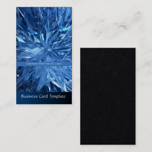 Crystal Snowflake Business Card heilen Visitenkarte (Vorne/Hinten)